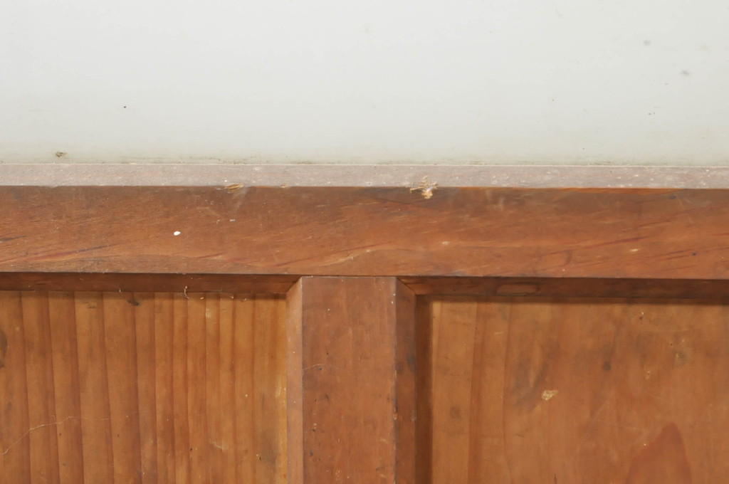 アンティーク建具　どこか懐かしさを感じるガラスドア1枚(扉、ガラス戸)(R-077427)