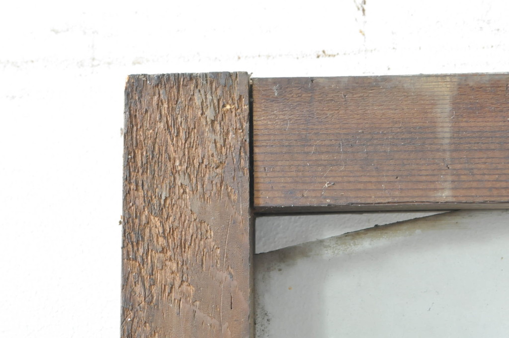 アンティーク建具　どこか懐かしさを感じるガラスドア1枚(扉、ガラス戸)(R-077427)