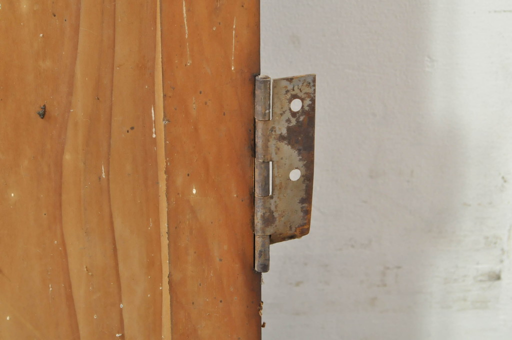アンティーク建具　どこか懐かしさを感じるガラスドア1枚(扉、ガラス戸)(R-077427)
