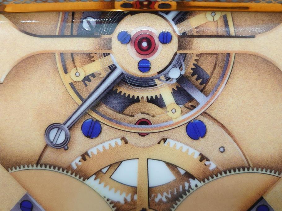 レア　スイス　時計ブランド　F.P.JOURNE(フランソワ・ポール・ジュルヌ)　Invenit et Fecit　LIMOGES(リモージュ)　大胆に描かれた時計柄が印象的なトレイ(ノベルティ、記念品、皿、トレー、小物入れ、30th Anniversary)(R-071806)