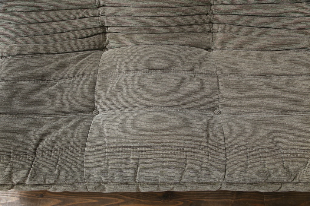 中古　フランス家具　ligne roset(リーン・ロゼ)　ROSETTOGO(ロゼトーゴ)　洗練されたモダンデザインが目を引く二人掛けソファ(リーンロゼ、2人掛け、ローソファ)(R-068619)