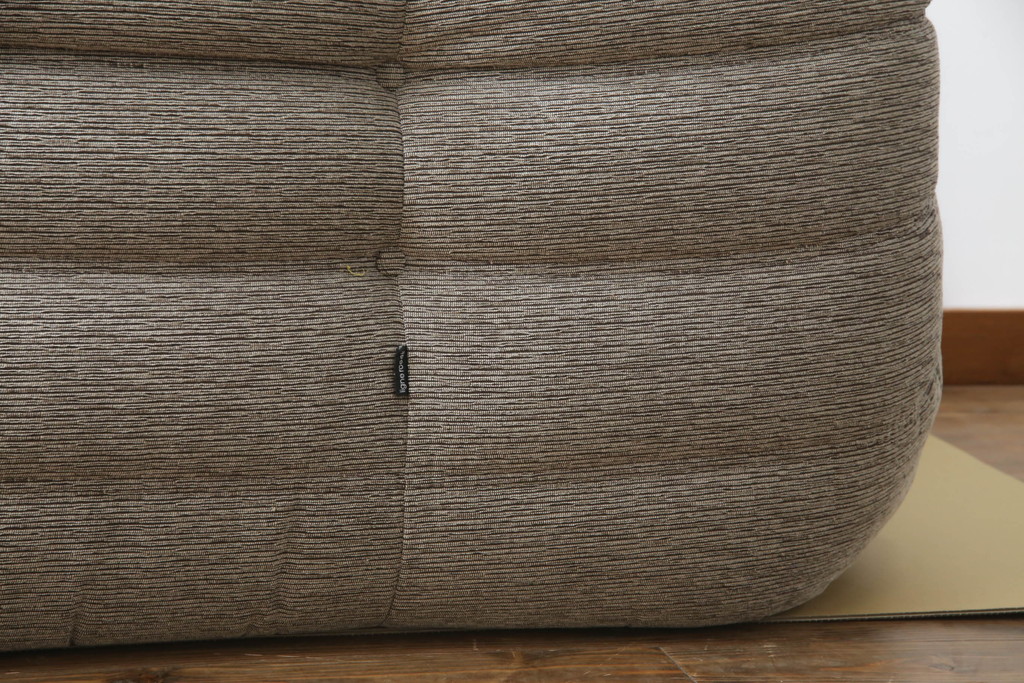 中古　フランス家具　ligne roset(リーン・ロゼ)　ROSETTOGO(ロゼトーゴ)　洗練されたモダンデザインが目を引く二人掛けソファ(リーンロゼ、2人掛け、ローソファ)(R-068619)
