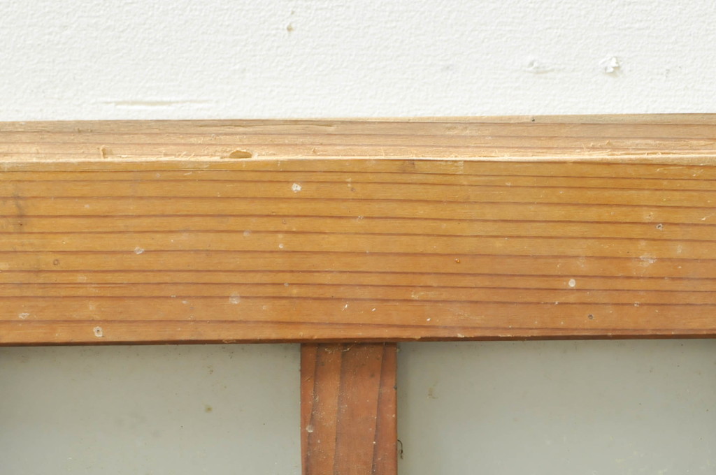 アンティーク建具　レトロな空間作りにおすすめなガラス窓4枚セット(引き戸、ガラス戸)(R-076597)
