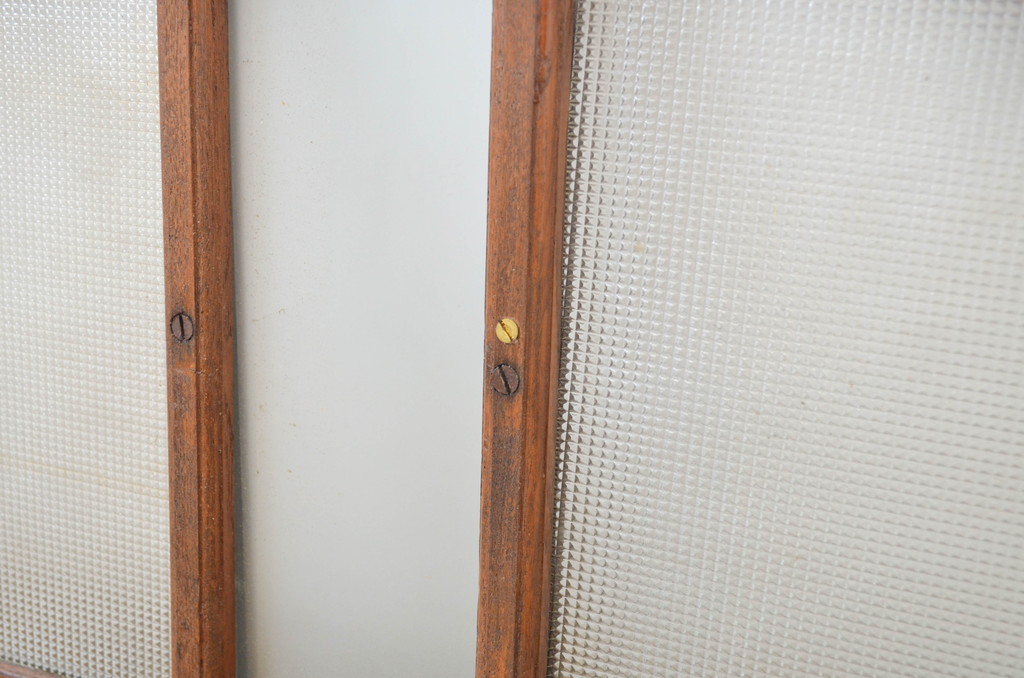 和製アンティーク　大正ロマン　セミサークルがお洒落!古い洋館で使われていた明り取り(明かり取り、欄間、建具)(R-064256)
