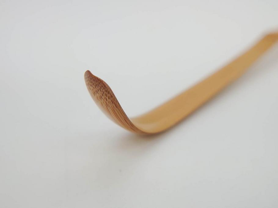 利休　泪写　花押　上品な和の雰囲気溢れる茶杓(竹、筒付き、茶道具、共箱付き、外箱付き)(R-072280)