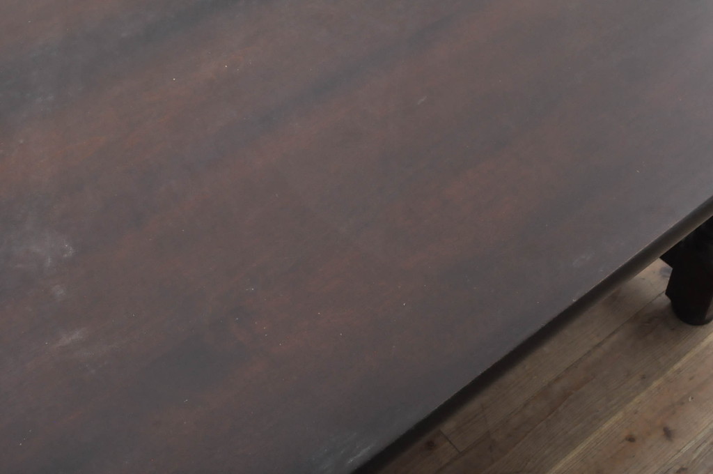中古　松本民芸家具　LT型食卓　洗練されたモダンな佇まいが魅力のダイニングテーブル(6人掛け、6P、4人掛け、4P、食卓)(定価約61万円)(R-068803)