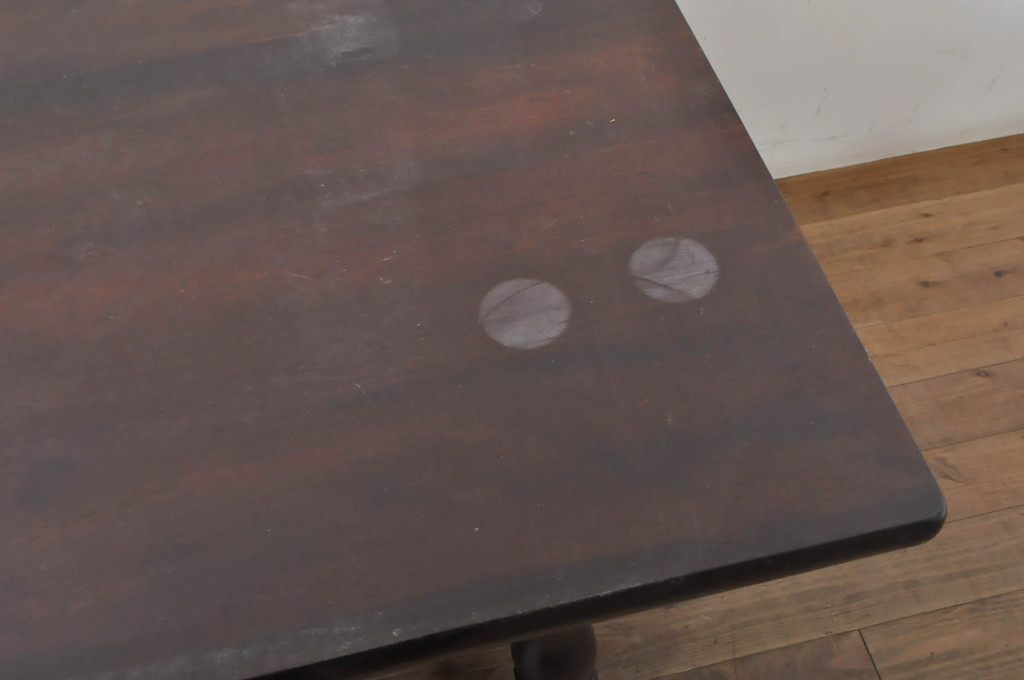 中古　松本民芸家具　LT型食卓　洗練されたモダンな佇まいが魅力のダイニングテーブル(6人掛け、6P、4人掛け、4P、食卓)(定価約61万円)(R-068803)