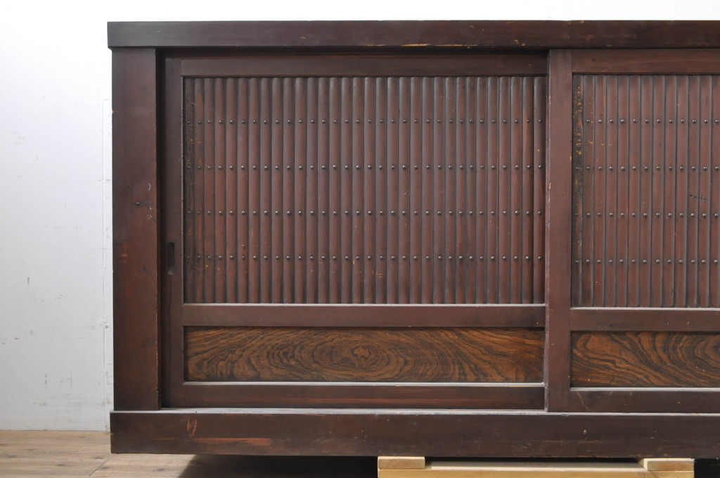 アンティーク家具　和製アンティーク　六尺水屋箪笥サイドボード(テレビ台、時代箪笥、和タンス)(R-036632)