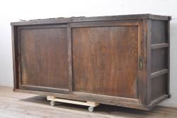中古　DREXEL HERITAGE(ドレクセルヘリテイジ)　Triune(トライユン)　高級感漂う佇まいが魅力のドレッサーとスツールのセット(化粧台、鏡台、引き出し、ミラー、オットマン)(ドレッサーの定価約42万円)(R-065414)
