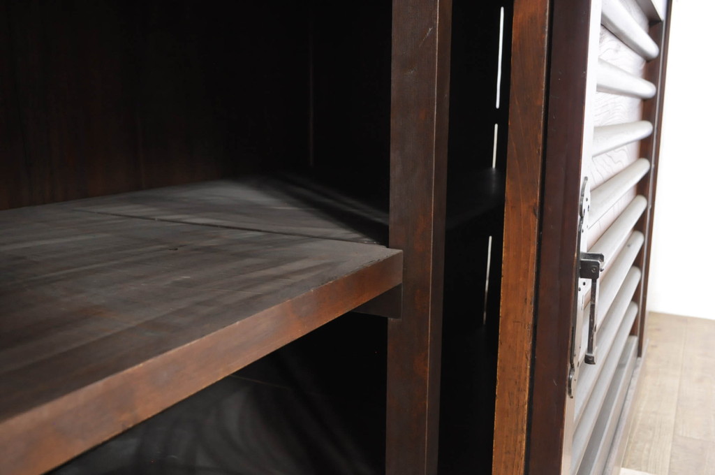 アンティーク家具　明治期　6尺　水屋箪笥サイドボード(キャビネット、収納棚)(R-036713)