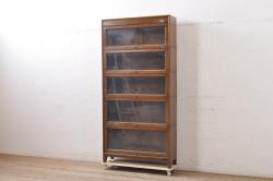 【セミオーダー家具実例】アンティークの四尺水屋箪笥に高品質リペアを施しました。天板に補強を入れ強度抜群!!赤みを抑えた茶色の色味で、落ち着きのある上品な和の雰囲気に仕上がりました。(収納棚、戸棚、食器棚)