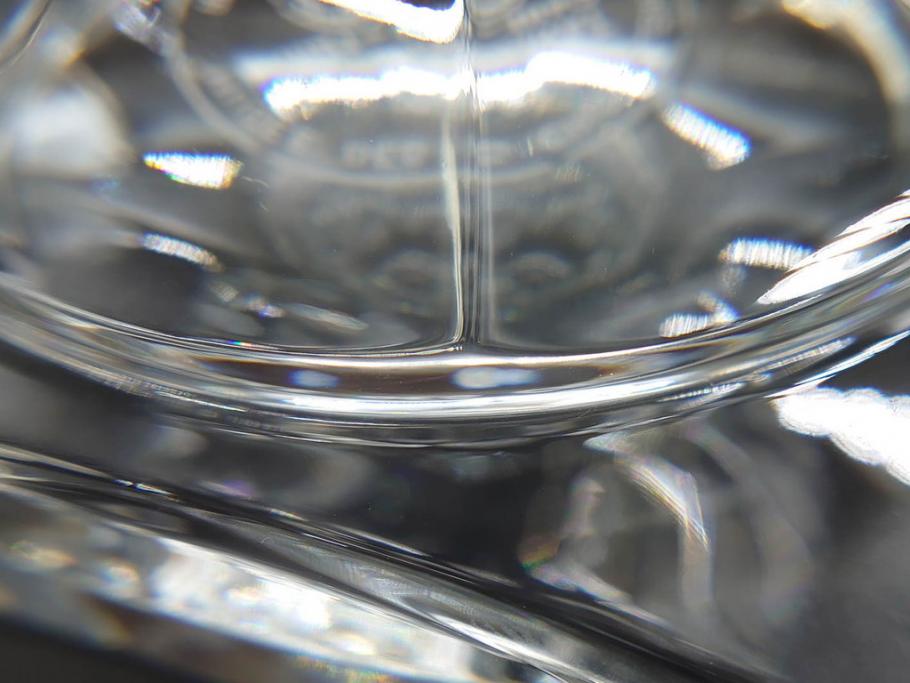 フランス　Baccarat　バカラ　エウリュディケ　約36cm　なめらかなフォルムが上品さを高める花瓶(フラワーベース、花入、花器、フルレッドクリスタルガラス、箱付き、Eurydice)(R-072298)