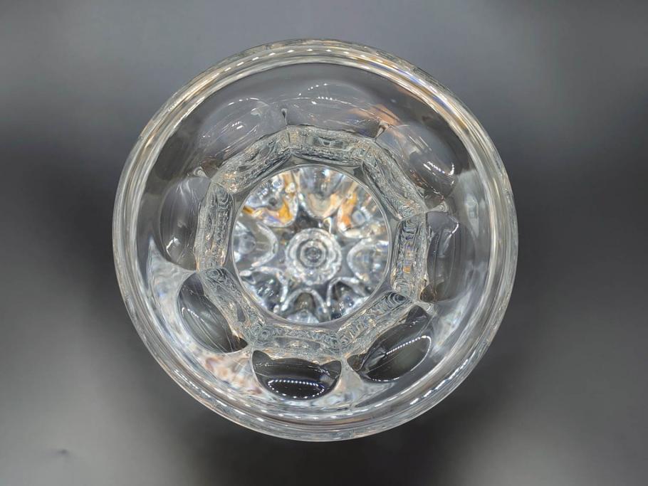 フランス　Baccarat　バカラ　エウリュディケ　約36cm　なめらかなフォルムが上品さを高める花瓶(フラワーベース、花入、花器、フルレッドクリスタルガラス、箱付き、Eurydice)(R-072298)