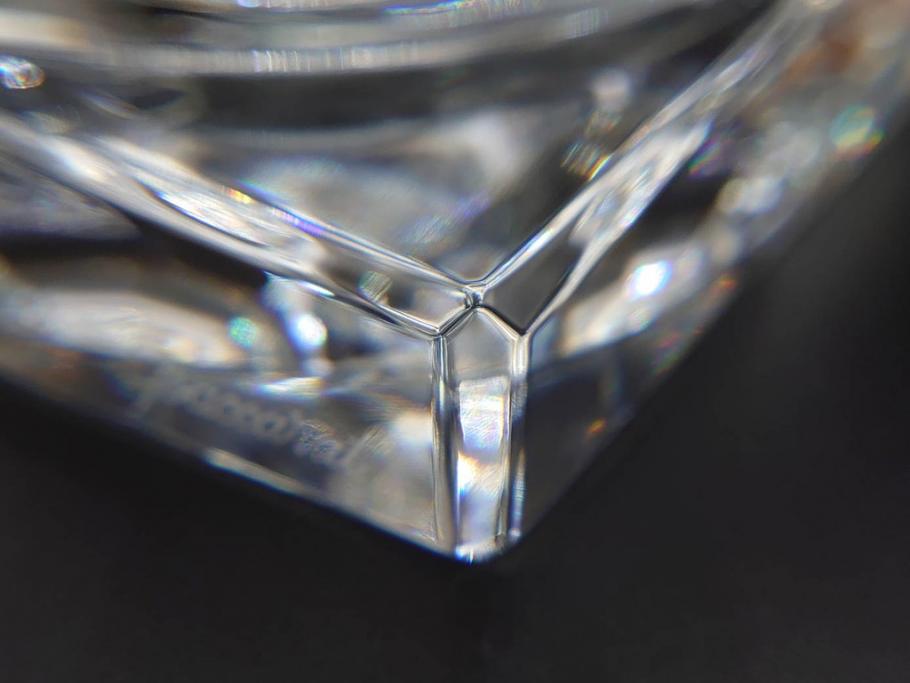 フランス　Baccarat　バカラ　エウリュディケ　約36cm　なめらかなフォルムが上品さを高める花瓶(フラワーベース、花入、花器、フルレッドクリスタルガラス、箱付き、Eurydice)(R-072298)