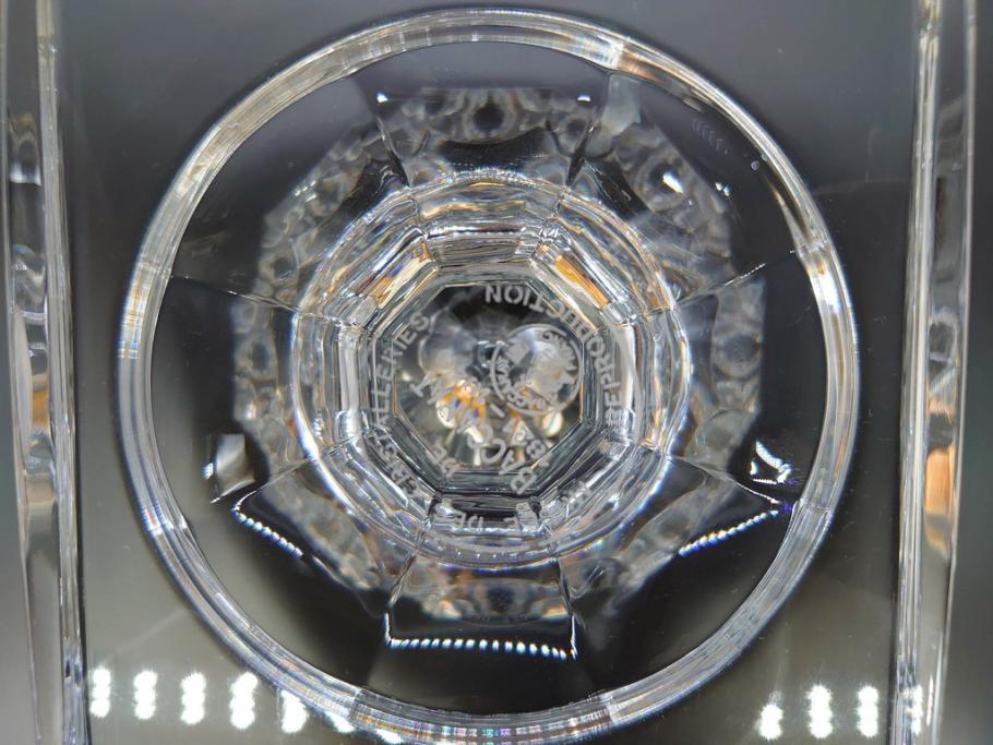 フランス　Baccarat　バカラ　エウリュディケ　約36cm　なめらかなフォルムが上品さを高める花瓶(フラワーベース、花入、花器、フルレッドクリスタルガラス、箱付き、Eurydice)(R-072298)