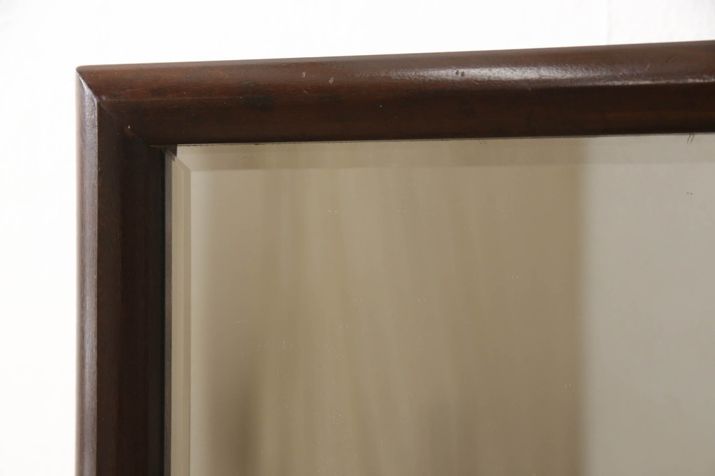 中古　松本民芸家具　透かし彫りが上品なB型姿見(鏡、ミラー)(定価約12万円)(R-060126)