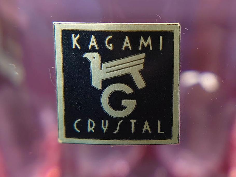 カガミクリスタル　KAGAMI CRYSTAL　鮮やかな色彩と繊細なカットが魅力的なデカンタセット(デキャンタ、グラス6客、ガラス、硝子、ロックグラス、水差し、酒器)(R-072467)