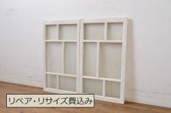 アンティーク建具　美品　ヒノキ材　漆の艶が美しい富山県産の蔵戸(玄関戸、引き戸、建具)(R-049627)