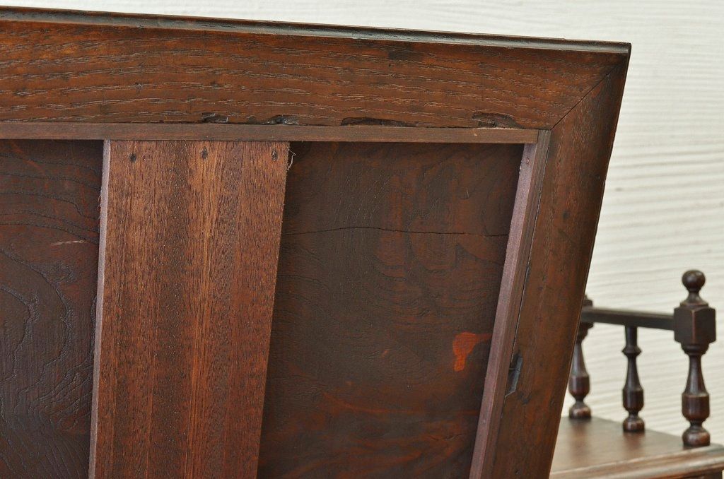 アンティーク家具　総栗材!大振りで上質な帳場机(ライティングビューロー)