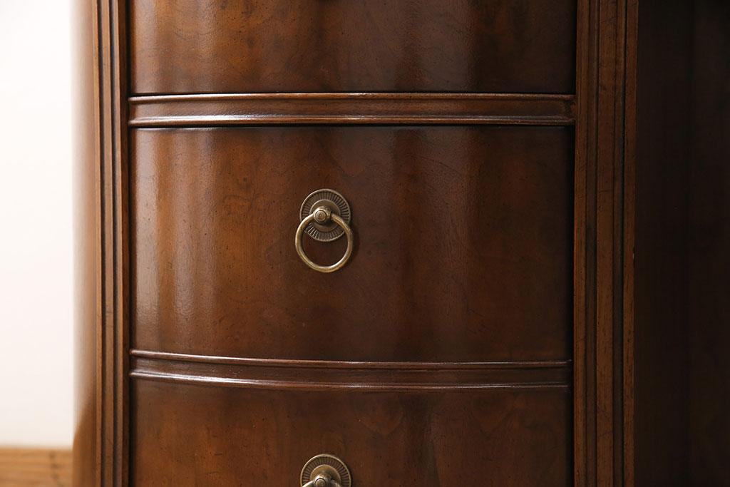 中古　DREXEL HERITAGE(ドレクセルヘリテイジ)　Cameo Classics(キャメオクラシックス)　高級感溢れるキドニーデスク(定価約170万円)(両袖デスク、机、在宅ワーク、在宅用ワークデスク)(R-051889)