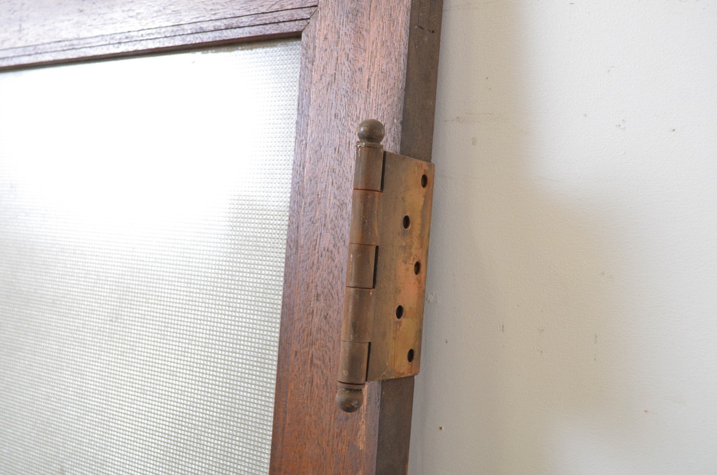アンティーク建具 腰板欅(ケヤキ)材 繊細なデザインが施された