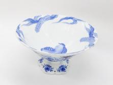 松竹梅文　蒔絵　木製　吸物椀5客セット(共箱付き、和食器、漆器、黒漆、お椀)(R-063273)