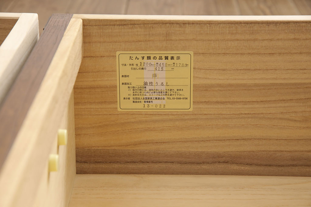 和箪笥を綺麗に再生!高品質リペアを施し、カビを取り、部材を交換。