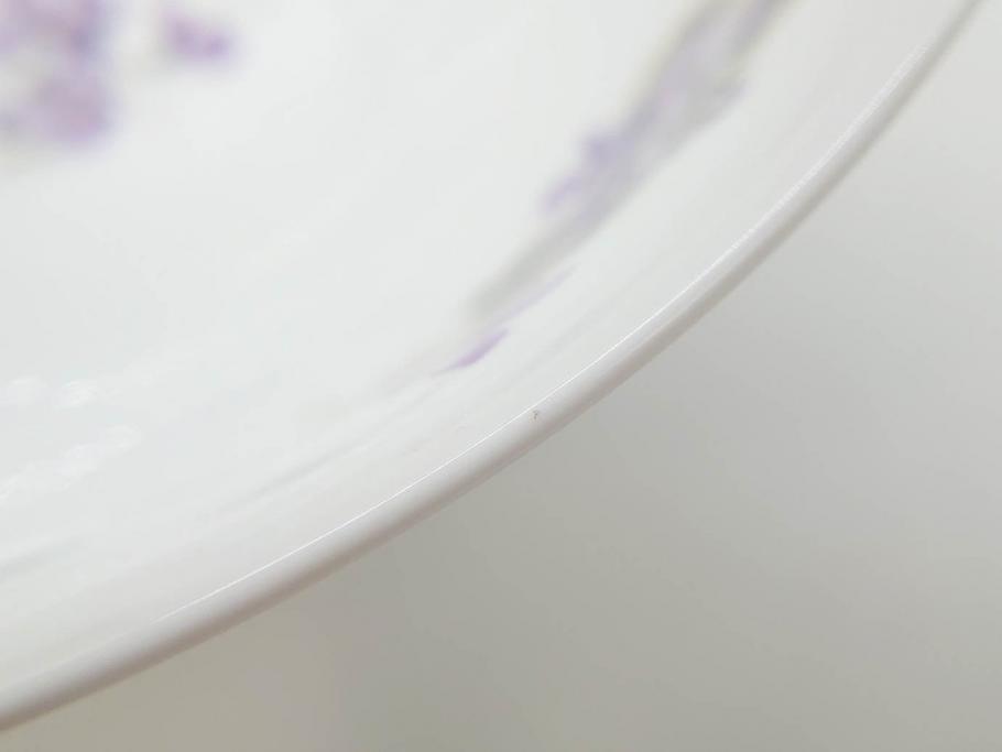 オールドノリタケ　NORITAKE　ヤジロベー印　可憐なスミレのデザインが可愛らしいボウル&プレート5枚セット(日本陶器會社、菫、花、フラワー、皿、深皿、中皿、なます皿、どんぶり、洋食器)(R-078514)