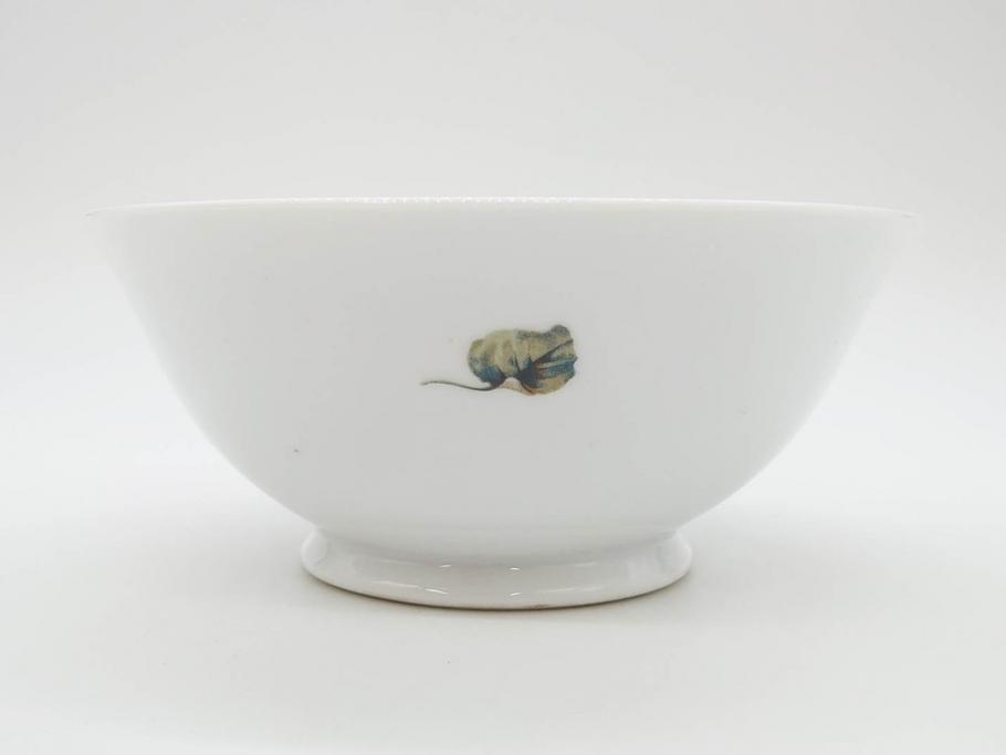オールドノリタケ　NORITAKE　ヤジロベー印　可憐なスミレのデザインが可愛らしいボウル&プレート5枚セット(日本陶器會社、菫、花、フラワー、皿、深皿、中皿、なます皿、どんぶり、洋食器)(R-078514)