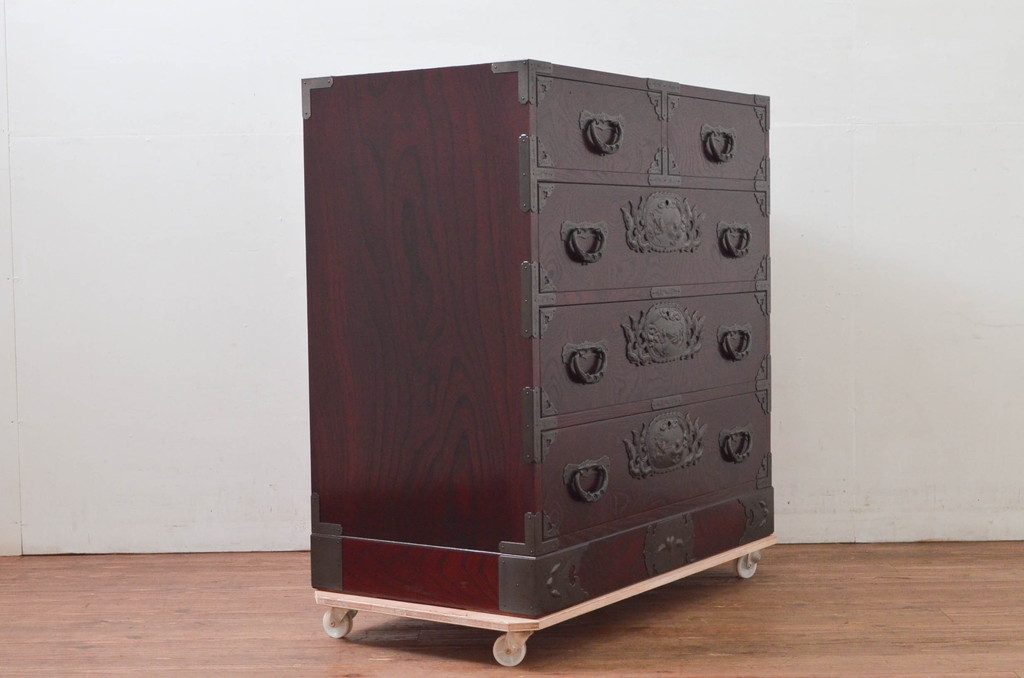 中古 美品!! 欅産業 漆塗り 仙台民芸箪笥(仙台箪笥) KC-2000 中古 美品!! 欅産業 漆塗り 仙台民芸箪笥(仙台箪笥) KC-2000
