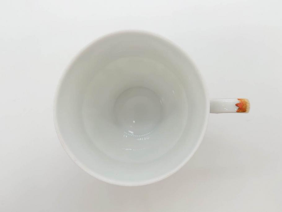フランス　LIMOGES(リモージュ)　Georges Boyer(ジョルジュ ボワイエ)　気品漂うコーヒーカップ&ソーサー4客セット(C&S、バラ、薔薇、ローズ、磁器、金彩、洋食器)(R-078522)