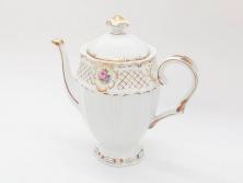 オールドノリタケ　NORITAKE　三越　ヤジロベー印　柔らかい色彩の花のデザインが可愛らしいミニプレート6枚セット(花、フラワー、小皿、豆皿、磁器、洋食器)(R-078524)