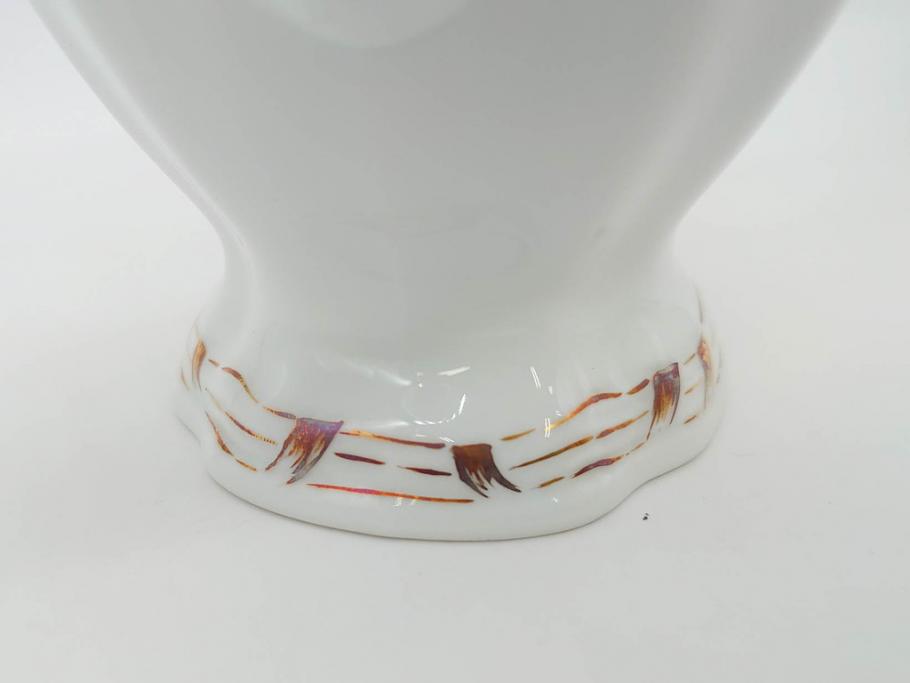 フランス　LIMOGES(リモージュ)　Georges Boyer(ジョルジュ ボワイエ)　バラの絵付けが上品なティーポット(薔薇、ローズ、磁器、金彩、洋食器)(R-078523)