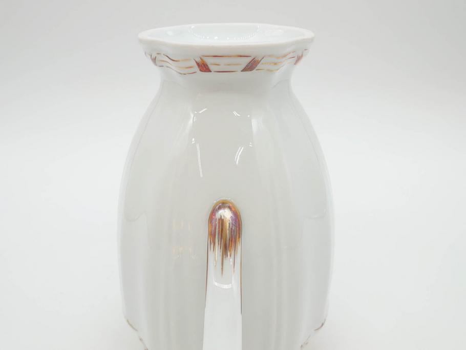 フランス　LIMOGES(リモージュ)　Georges Boyer(ジョルジュ ボワイエ)　バラの絵付けが上品なティーポット(薔薇、ローズ、磁器、金彩、洋食器)(R-078523)