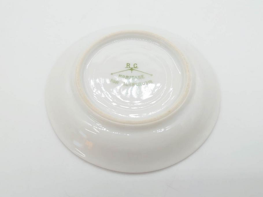 オールドノリタケ　NORITAKE　三越　ヤジロベー印　柔らかい色彩の花のデザインが可愛らしいミニプレート6枚セット(花、フラワー、小皿、豆皿、磁器、洋食器)(R-078524)
