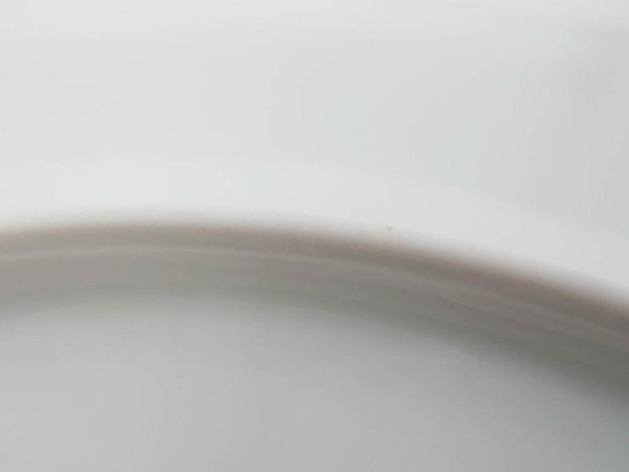 フランス　BERNARDAUD(ベルナルド)　LIMOGES(リモージュ)　マリー・テレーズ　細かな花のガーランドが装飾された優雅なプレート3枚セット(MARIE THERESE、リボン、花、フラワー、金彩、中皿、大皿、磁器、洋食器)(R-078637)