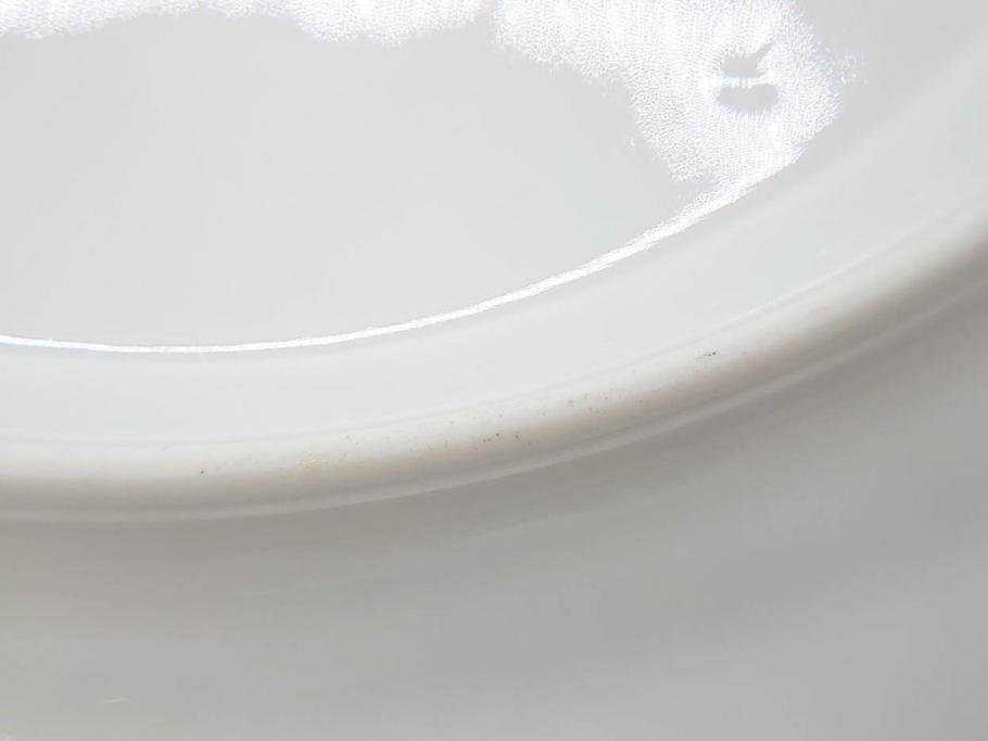 フランス　BERNARDAUD(ベルナルド)　LIMOGES(リモージュ)　マリー・テレーズ　細かな花のガーランドが装飾された優雅なプレート4枚セット(MARIE THERESE、リボン、花、フラワー、金彩、中皿、磁器、洋食器)(R-078638)
