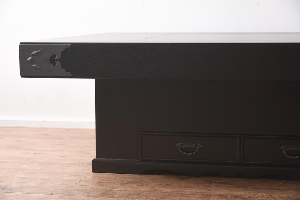 在庫未使用品　IDC大塚家具　欅産業　KSO-01　和モダンな炉付きセンターテーブル(座卓、火鉢)(定価約53万5千円)(R-041749)