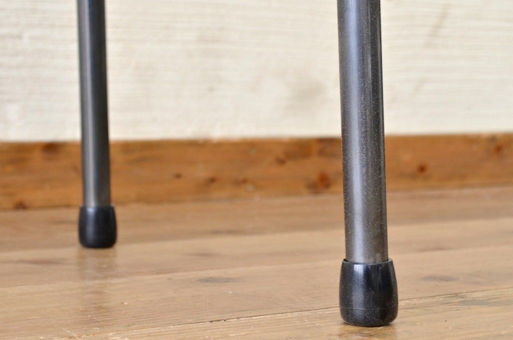 アンティーク家具　古い一枚板の鉄脚テーブル7　(机、作業台)