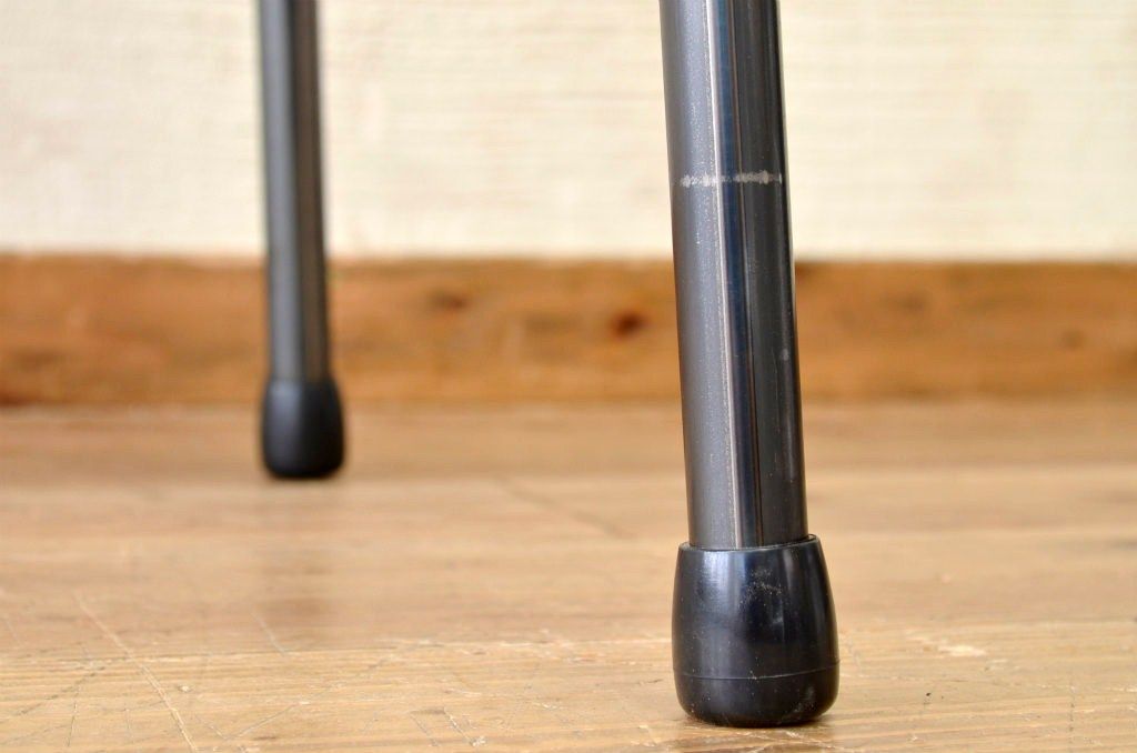 アンティーク家具　古い一枚板の鉄脚テーブル14　(机、作業台)
