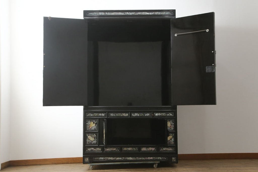 中古 北海道民芸家具 組立式ワードローブ(洋服タンス)(定価約81