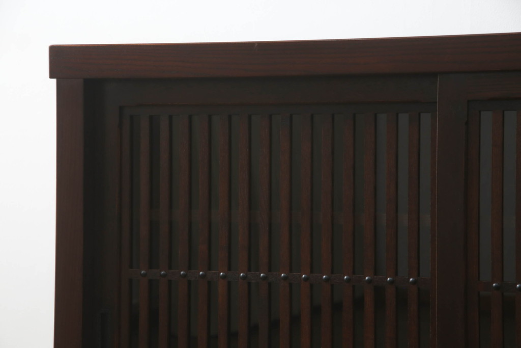 中古　美品　上質な和の空間を演出する水屋箪笥サイドボード(サイドキャビネット、収納棚、戸棚)(R-069760)