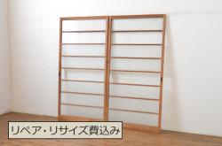 アンティーク建具　レトロな雰囲気を醸し出す明かり取り1枚(明り取り、欄間、ランマ)(R-076719)