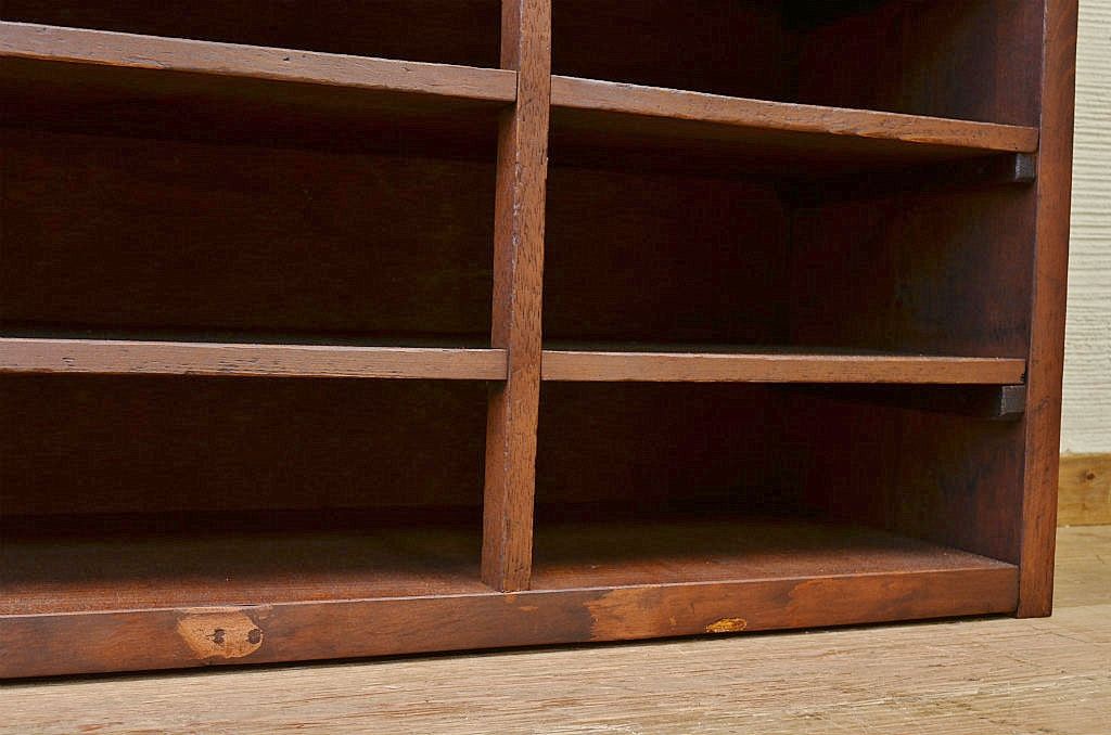 アンティーク家具　★古い木のアンティーク下駄箱(飾り棚)