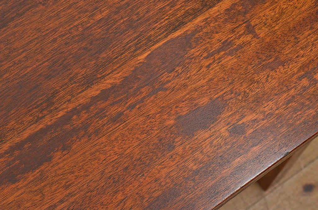 アンティーク家具　古い木のシンプルなアンティーク作業台(テーブル)