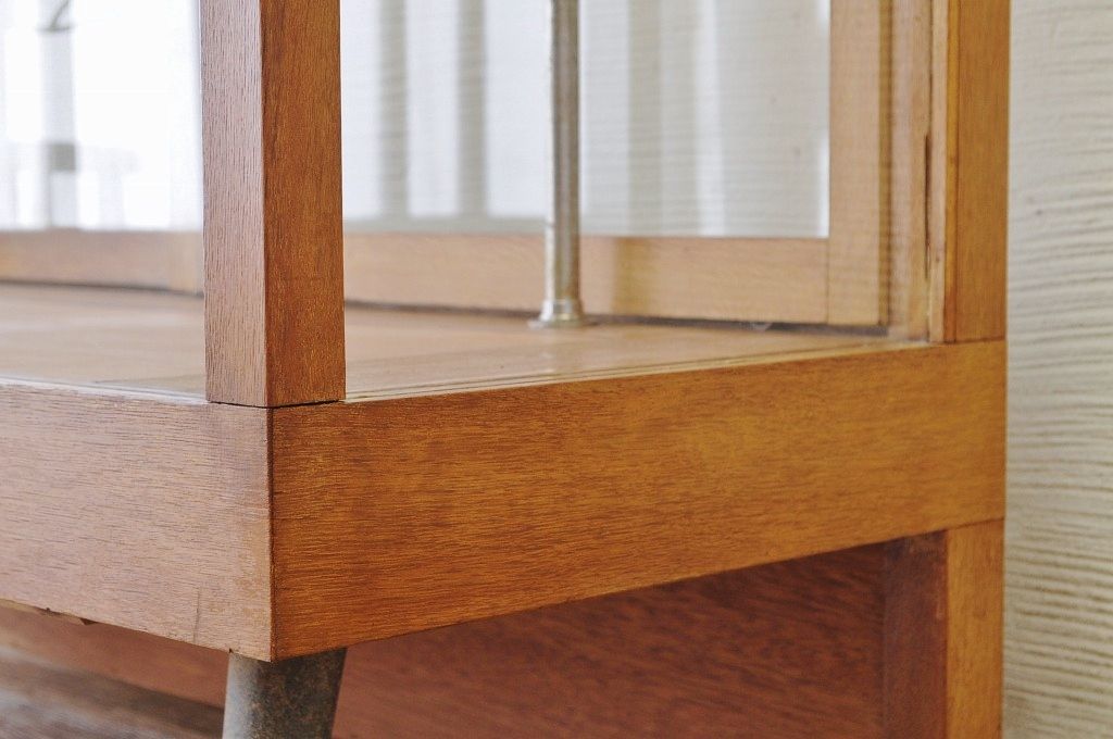 レトロ家具　古い駄菓子屋のレトロで大きなガラスケース