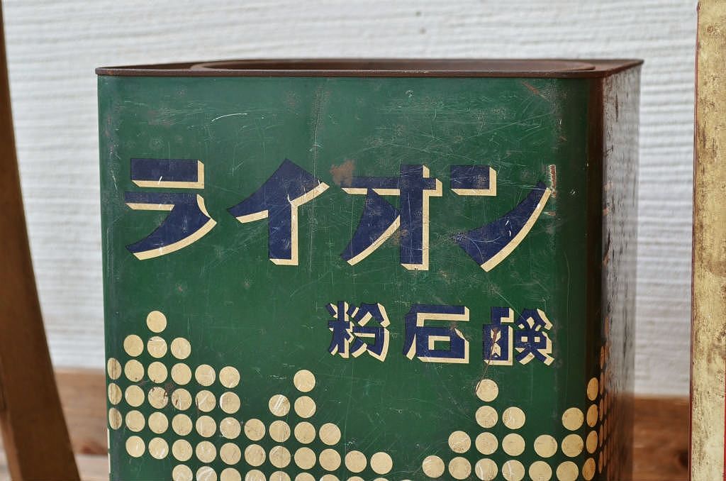 アンティーク雑貨　レトロな粉石けん一斗缶5個セット