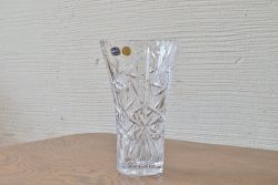 アンティーク雑貨　ボヘミヤクリスタル花瓶未使用(フラワーベース)
