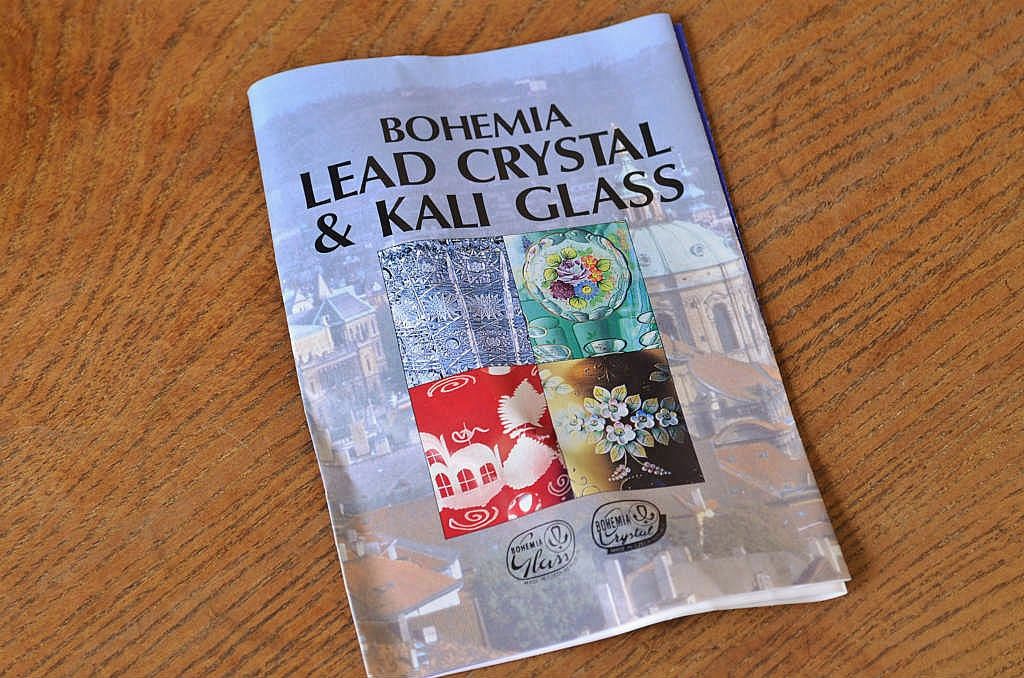 アンティーク雑貨　ボヘミヤクリスタル花瓶未使用(フラワーベース)