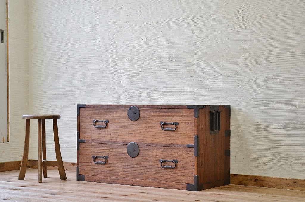アンティーク家具　ジャンク品!時代箪笥ローボード(ローチェスト)1